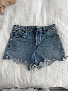 Alexander Wang "Bite High Rise" Denim Cutoff Shorts